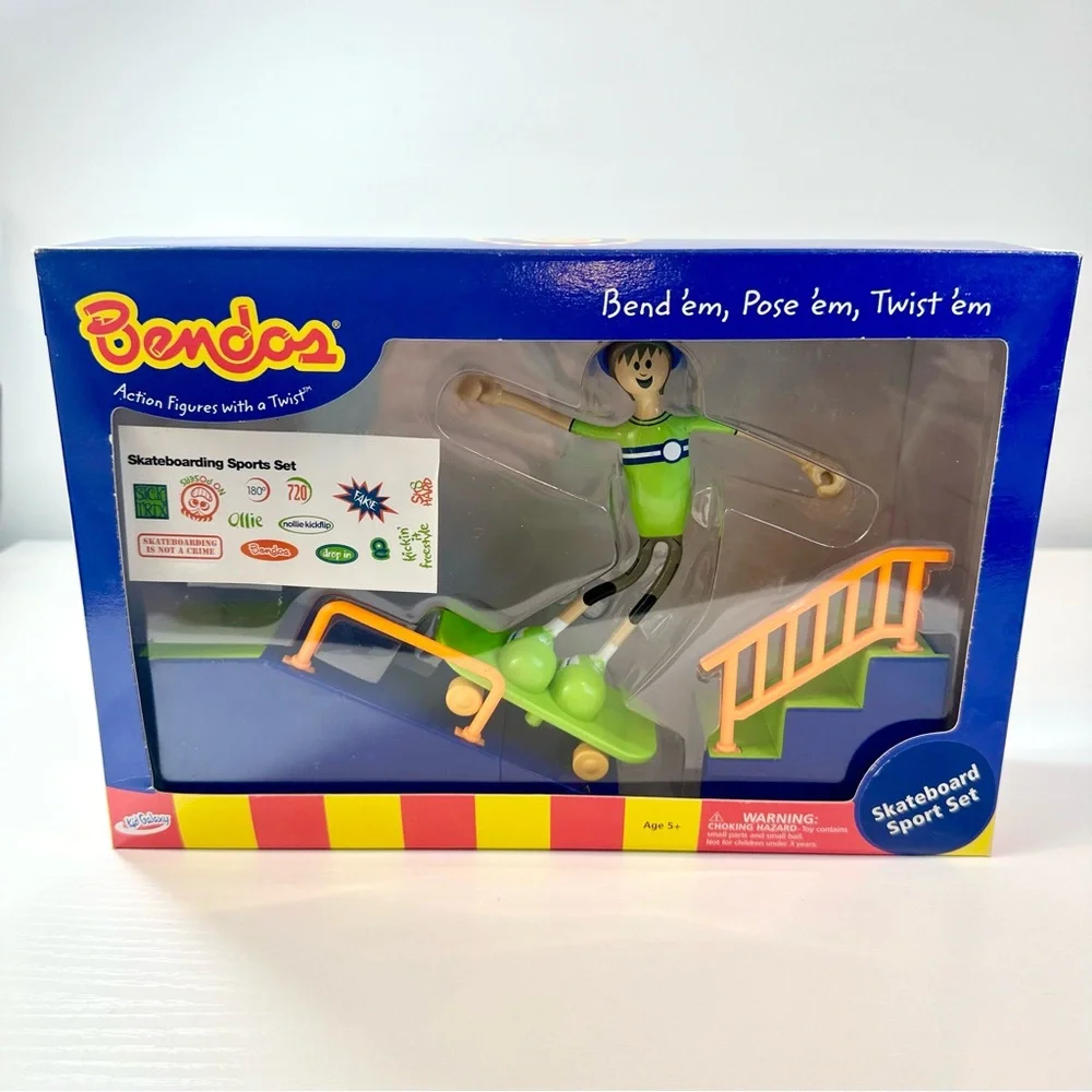Bendos Kid Galaxy Set Skateboards Sport Set 2001 Y2K Collectible Figures